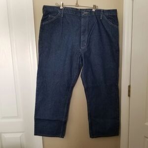 Mens Bulwark fire resistant FR blue jeans denim Measures 44x28 NEW